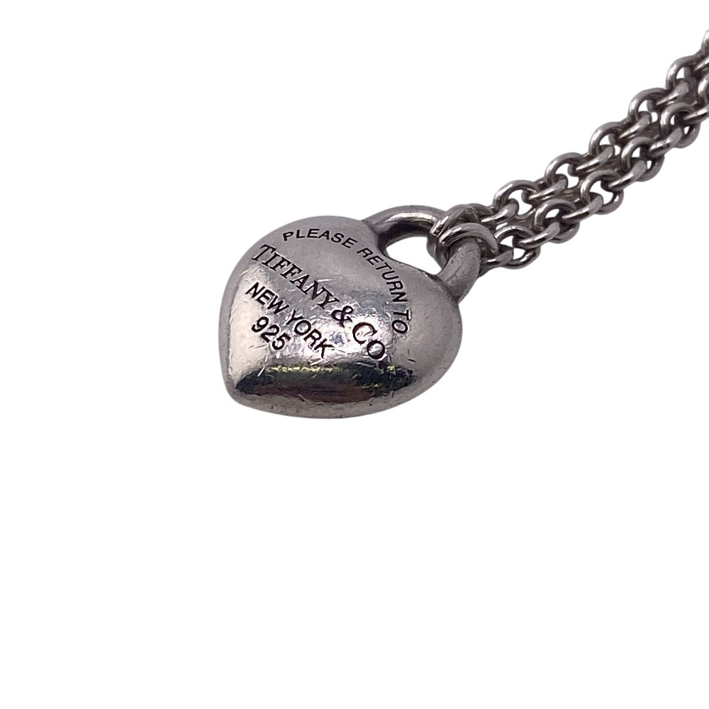 TIFFANY&Co. bracelet Silver925 Silver Full heart Return to TIFFANY & Co. Women Used Authentic