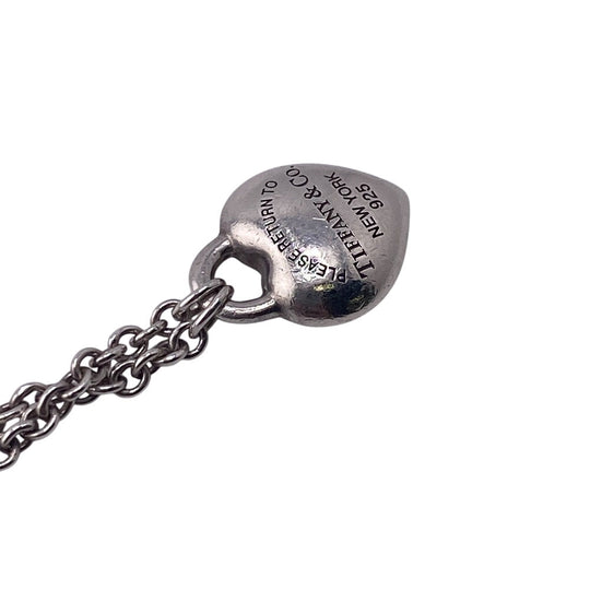 TIFFANY&Co. bracelet Silver925 Silver Full heart Return to TIFFANY & Co. Women Used Authentic