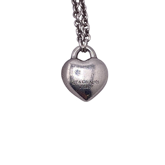 TIFFANY&Co. bracelet Silver925 Silver Full heart Return to TIFFANY & Co. Women Used Authentic