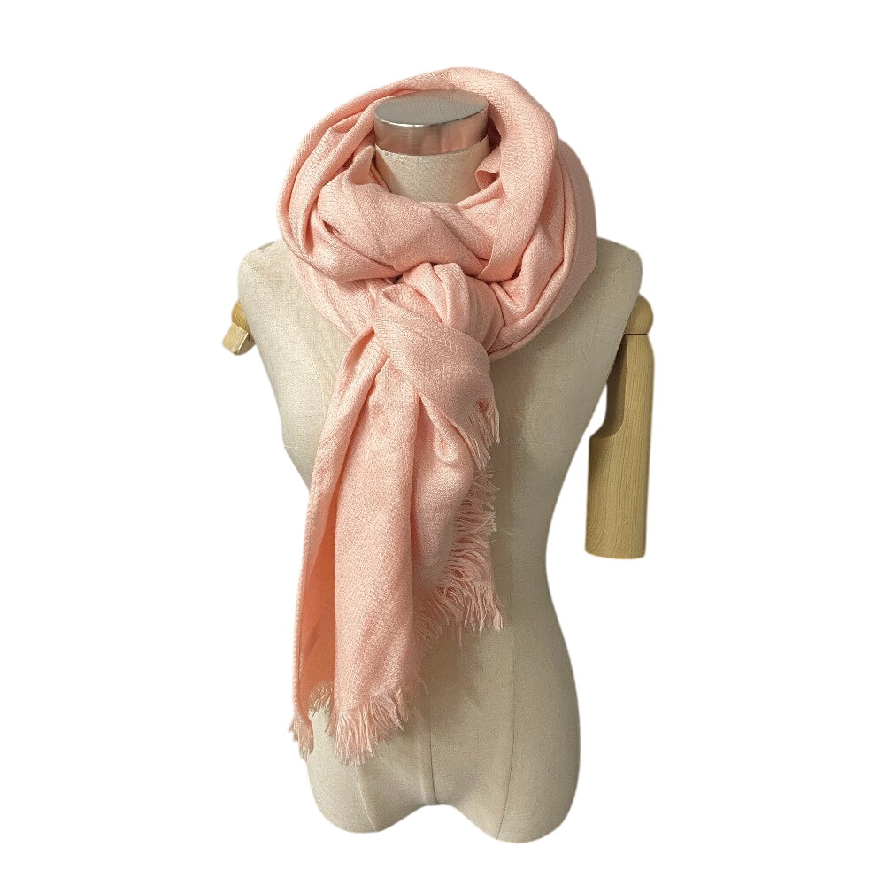 HERMES Stall Cashmere, Silk pink Bookplate New Libris Women Used Authentic