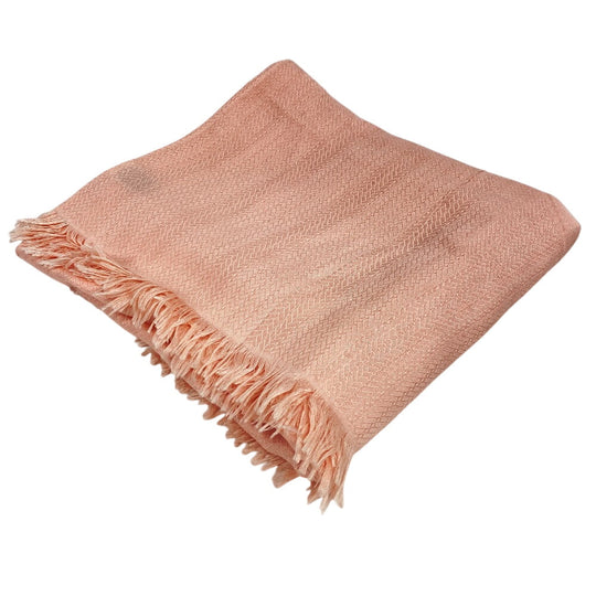 HERMES Stall Cashmere, Silk pink Bookplate New Libris Women Used Authentic