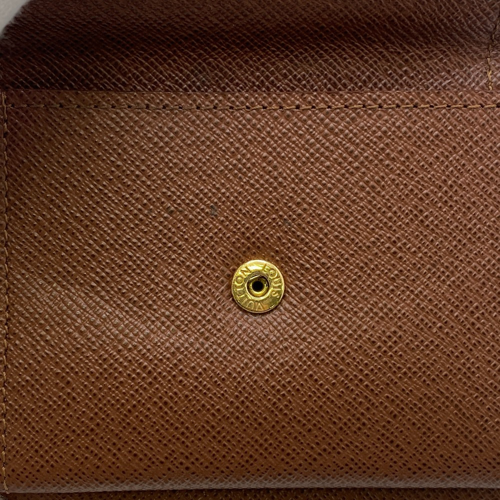 LOUIS VUITTON Bifold Wallet M62288 leather Brown Compact wallet Monogram Portefeuille Marco NM mens Used Authentic