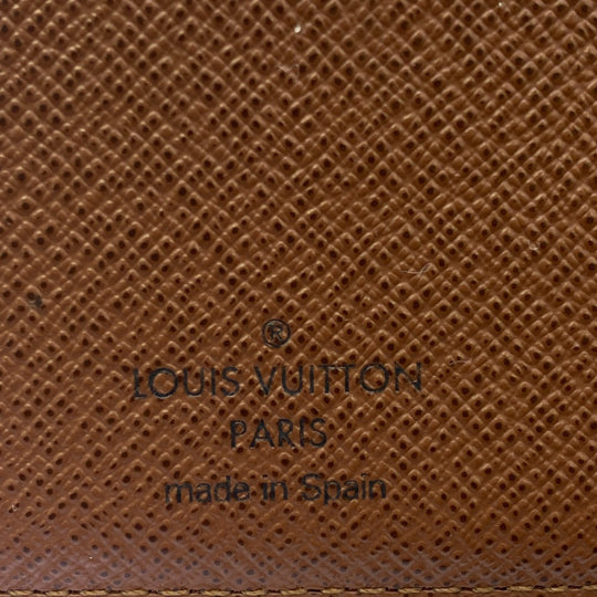 LOUIS VUITTON Bifold Wallet M62288 leather Brown Compact wallet Monogram Portefeuille Marco NM mens Used Authentic