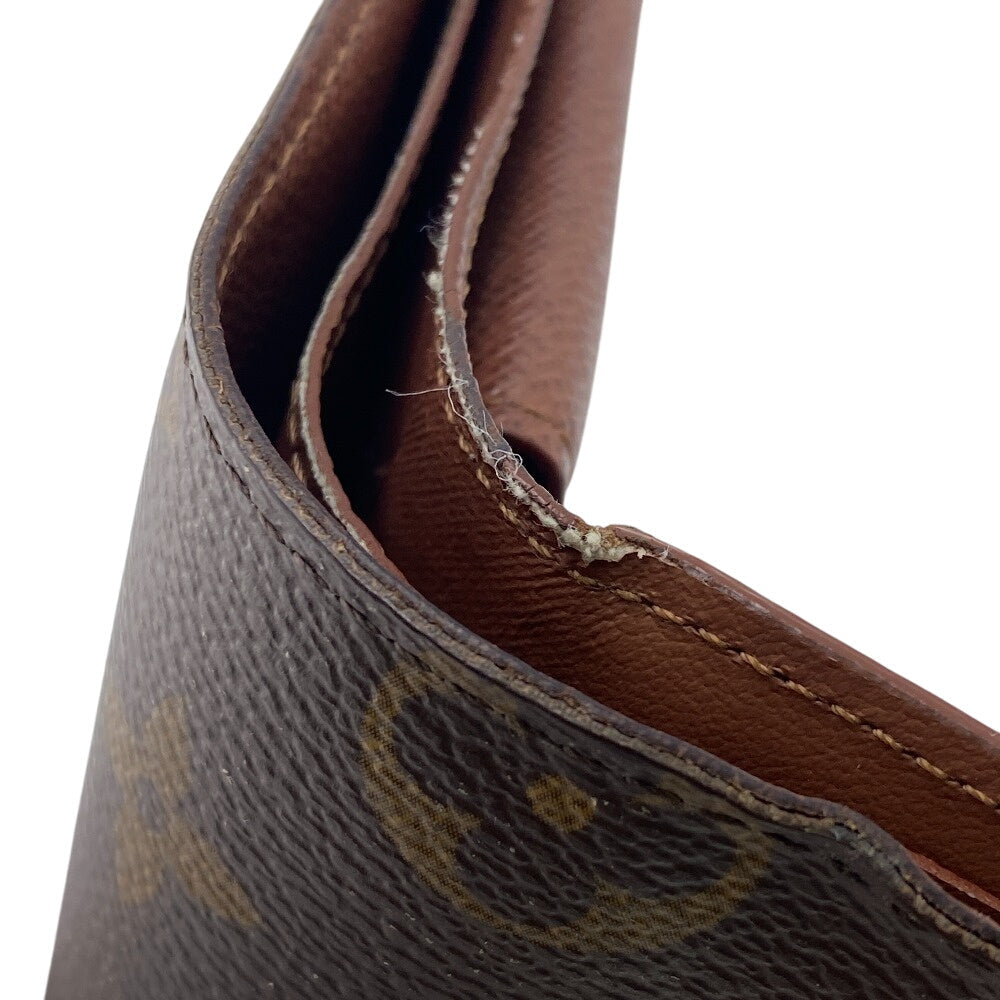 LOUIS VUITTON Bifold Wallet M62288 leather Brown Compact wallet Monogram Portefeuille Marco NM mens Used Authentic