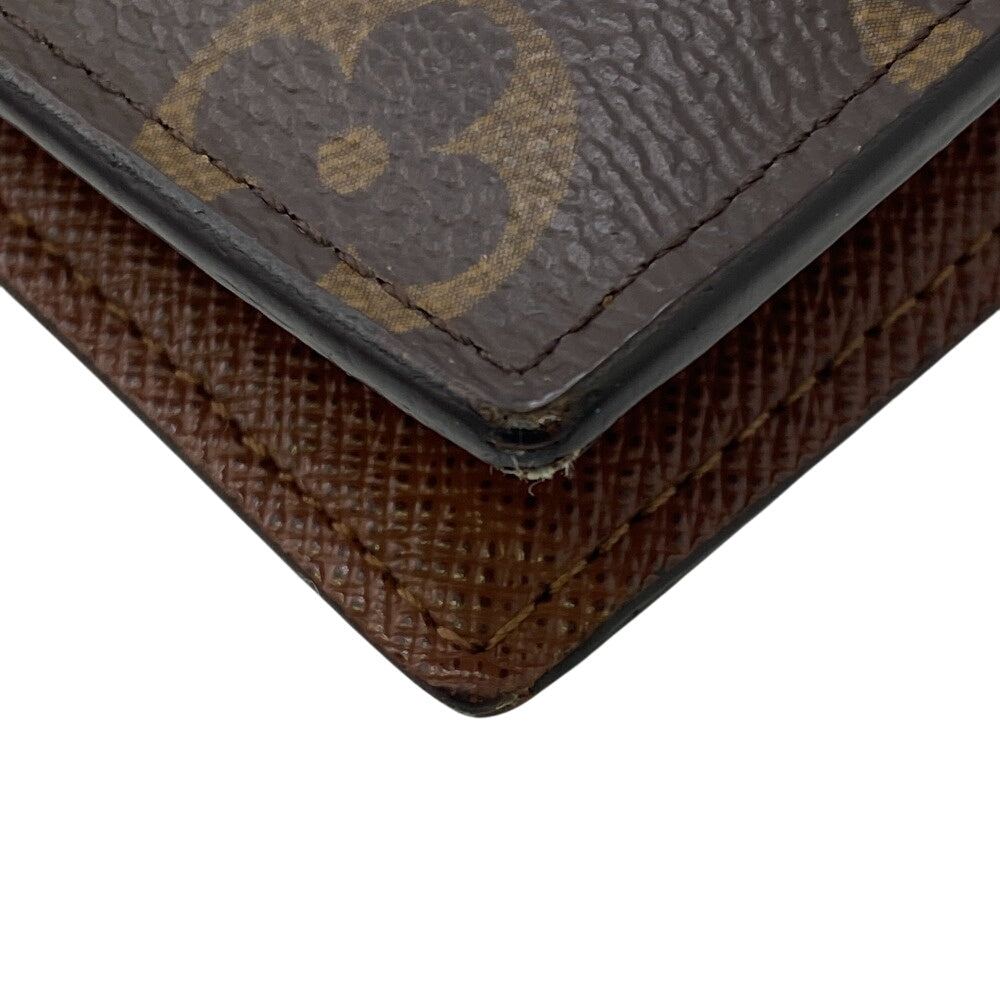 LOUIS VUITTON Bifold Wallet M62288 leather Brown Compact wallet Monogram Portefeuille Marco NM mens Used Authentic