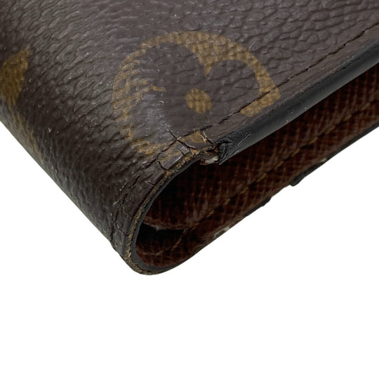 LOUIS VUITTON Bifold Wallet M62288 leather Brown Compact wallet Monogram Portefeuille Marco NM mens Used Authentic