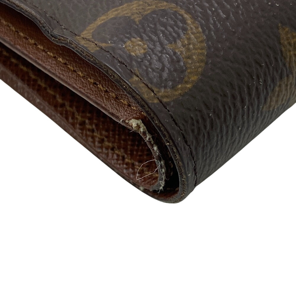 LOUIS VUITTON Bifold Wallet M62288 leather Brown Compact wallet Monogram Portefeuille Marco NM mens Used Authentic