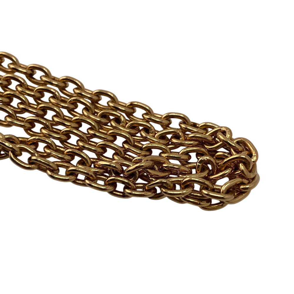 LOUIS VUITTON Necklace M80253 leather Brown Accessory case Pill case Reverse Monogram micro cannes Women Used Authentic