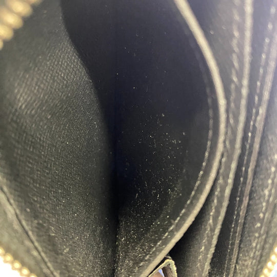 LOUIS VUITTON Coin case M30511 Noir Taiga Zip around purse mens Used Authentic