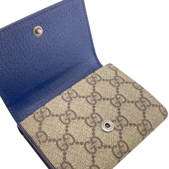 GUCCI Tri-fold wallet 769225 PVC, Leather beige GG Supreme GG Details(Unisex) Used Authentic