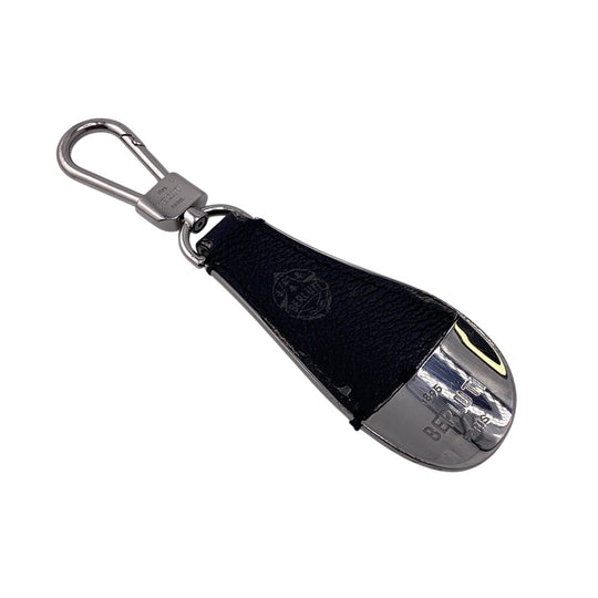 Berluti charm leather black Shoehorn Calligraphy mens Used Authentic