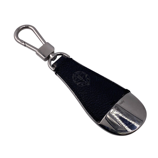 Berluti charm leather black Shoehorn Calligraphy mens Used Authentic