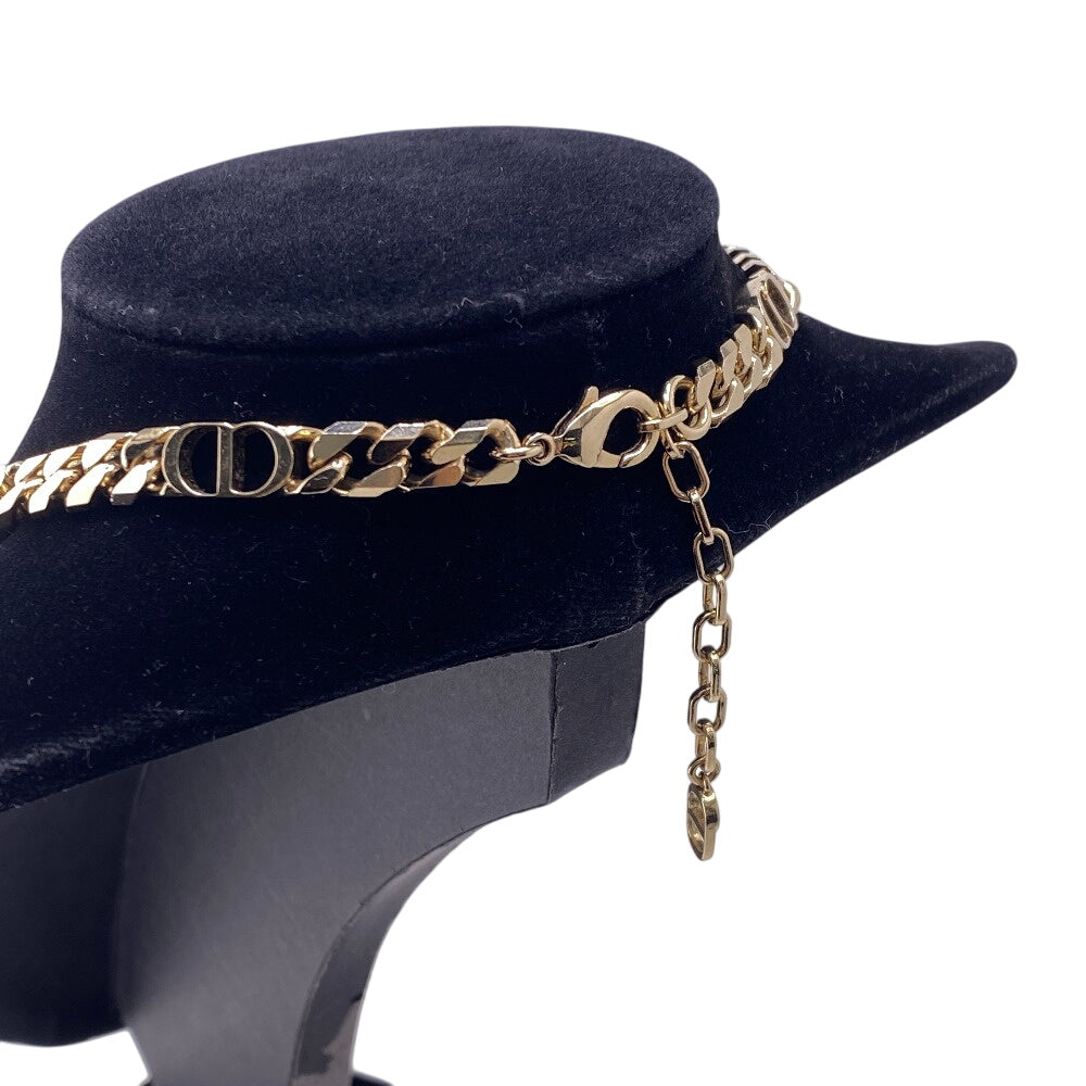 Dior Necklace Gold Plated gold CD ICON Chain link unisex(Unisex) Used Authentic