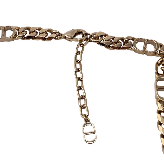 Dior Necklace Gold Plated gold CD ICON Chain link unisex(Unisex) Used Authentic