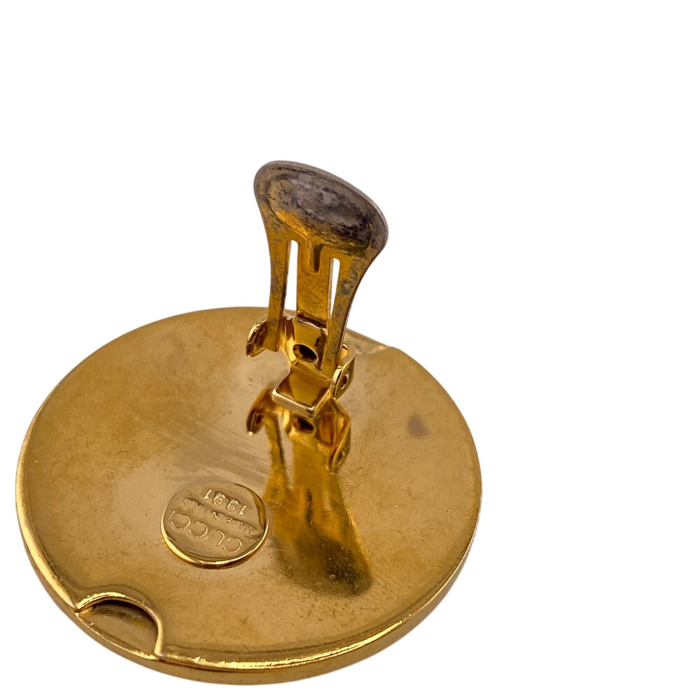 GUCCI Earring Gold Plated gold Women Used Authentic