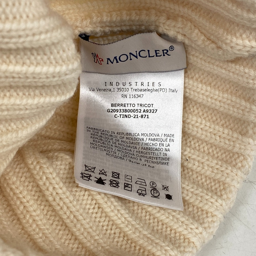 MONCLER knit A9327 wool beige Women(Unisex) 045 Used Authentic