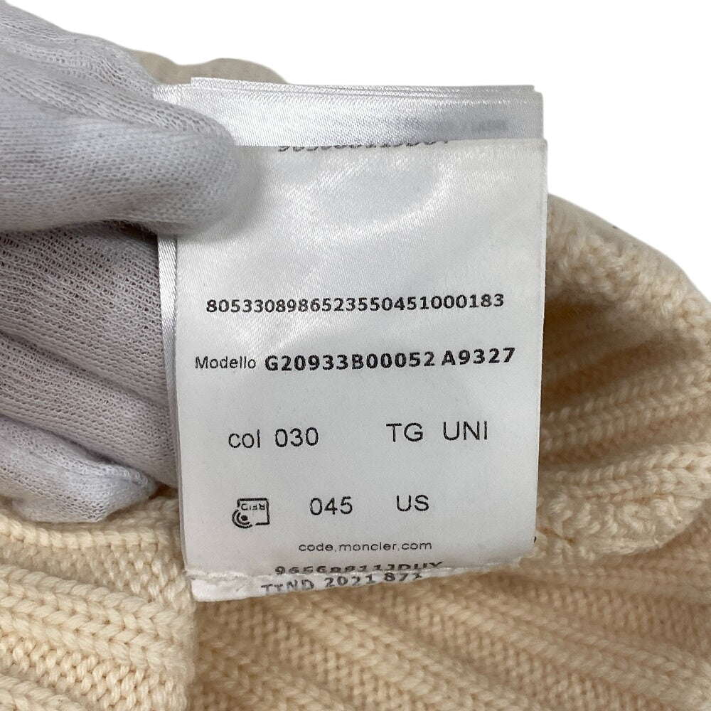 MONCLER knit A9327 wool beige Women(Unisex) 045 Used Authentic