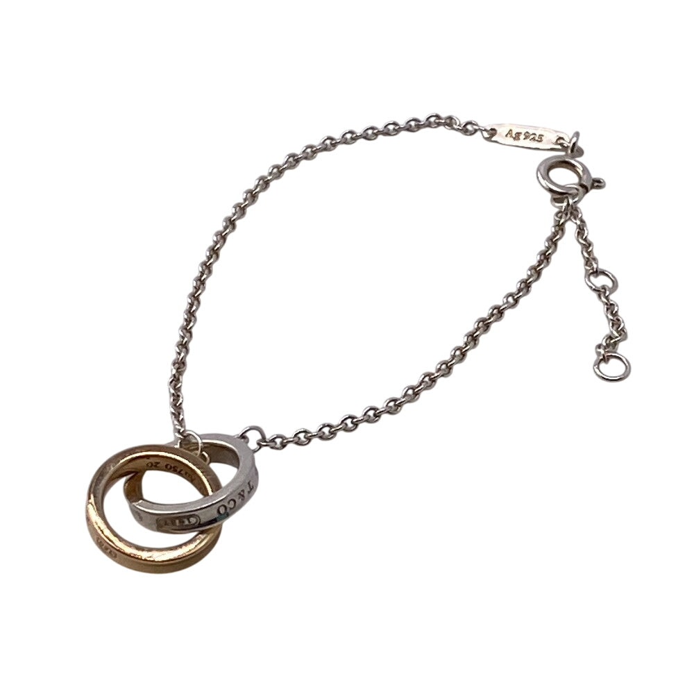 TIFFANY&Co. bracelet 37088412 Silver925, Rubedo Metal Silver Interlocking circle Women Used Authentic