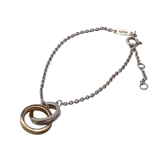 TIFFANY&Co. bracelet 37088412 Silver925, Rubedo Metal Silver Interlocking circle Women Used Authentic