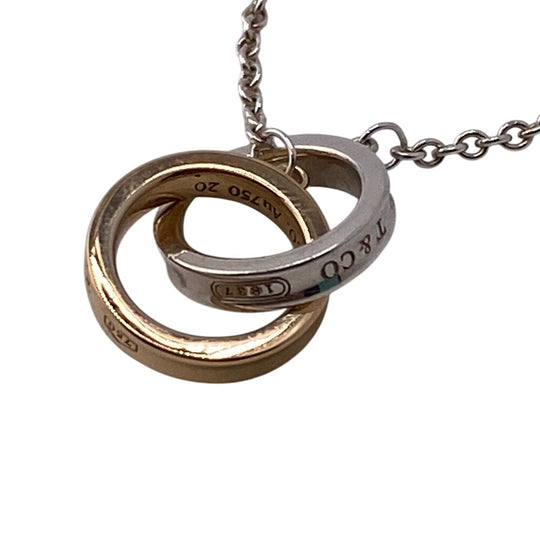 TIFFANY&Co. bracelet 37088412 Silver925, Rubedo Metal Silver Interlocking circle Women Used Authentic