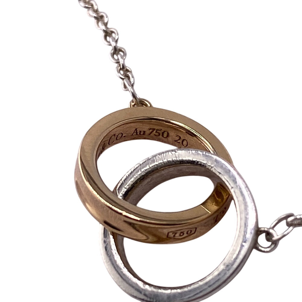 TIFFANY&Co. bracelet 37088412 Silver925, Rubedo Metal Silver Interlocking circle Women Used Authentic