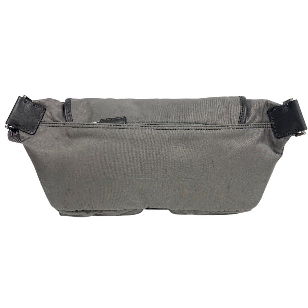 PRADA Sling bag 2VH174 Nylon, Recycled Polyamide gray Re-Nylon mens(Unisex) Used Authentic