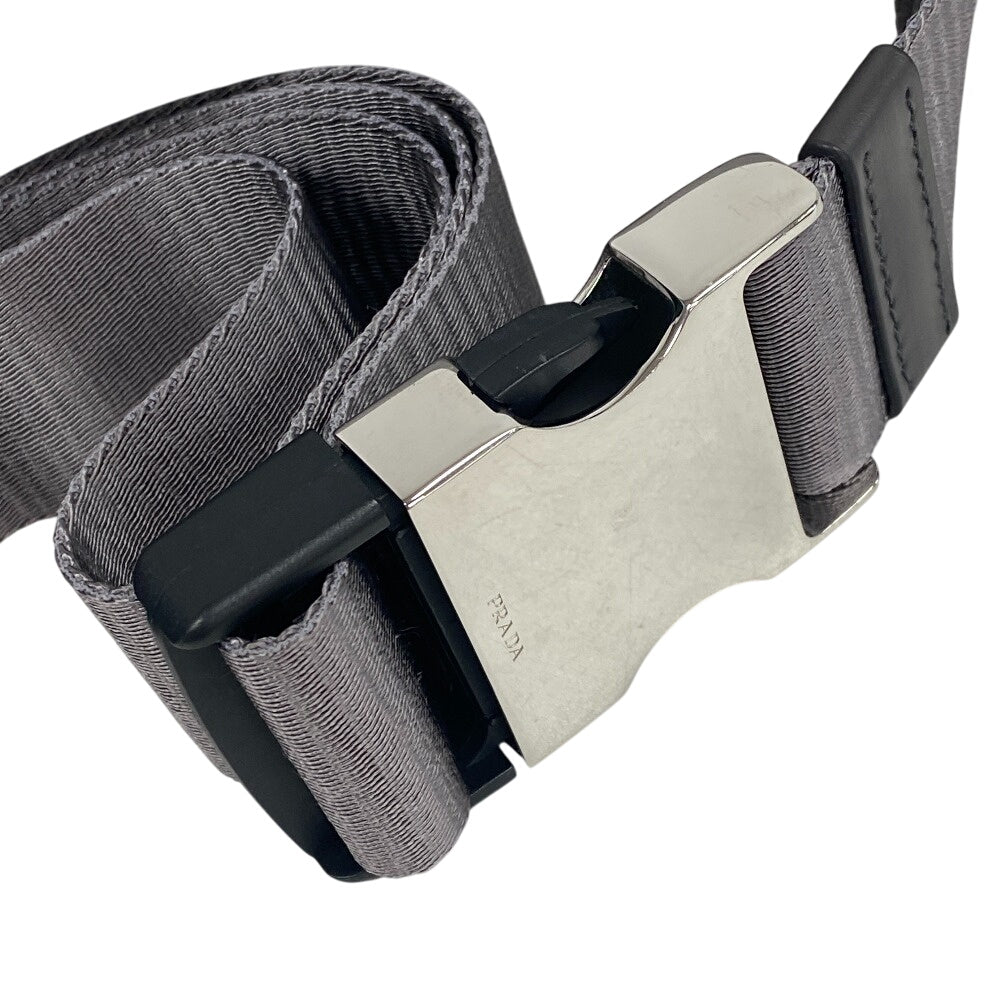 PRADA Sling bag 2VH174 Nylon, Recycled Polyamide gray Re-Nylon mens(Unisex) Used Authentic