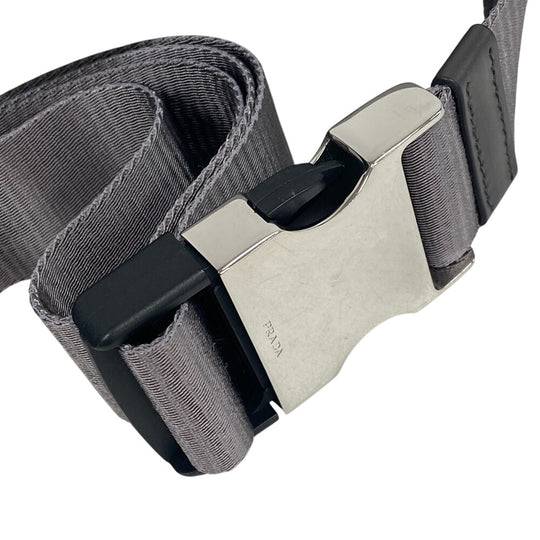 PRADA Sling bag 2VH174 Nylon, Recycled Polyamide gray Re-Nylon mens(Unisex) Used Authentic