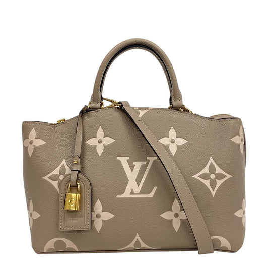 LOUIS VUITTON Handbag M58914 leather Turtrail Claim Monogram Empreinte Bicolor Petit Palais PM Women Used Authentic
