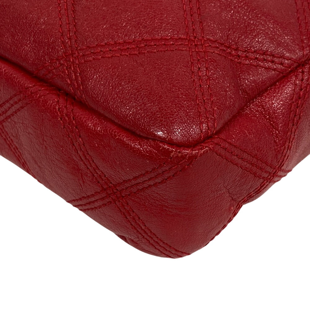 SAINT LAURENT PARIS Shoulder Bag 608941 leather Red Women Used Authentic