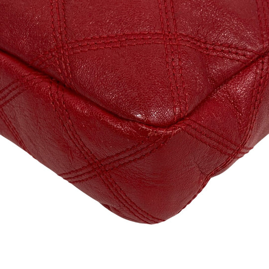 SAINT LAURENT PARIS Shoulder Bag 608941 leather Red Women Used Authentic