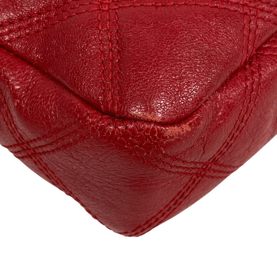 SAINT LAURENT PARIS Shoulder Bag 608941 leather Red Women Used Authentic