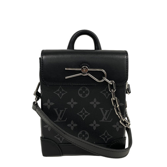 LOUIS VUITTON Shoulder Bag M82774 Monogram Eclipse black Monogram Eclipse Nano Steamer mens Used Authentic