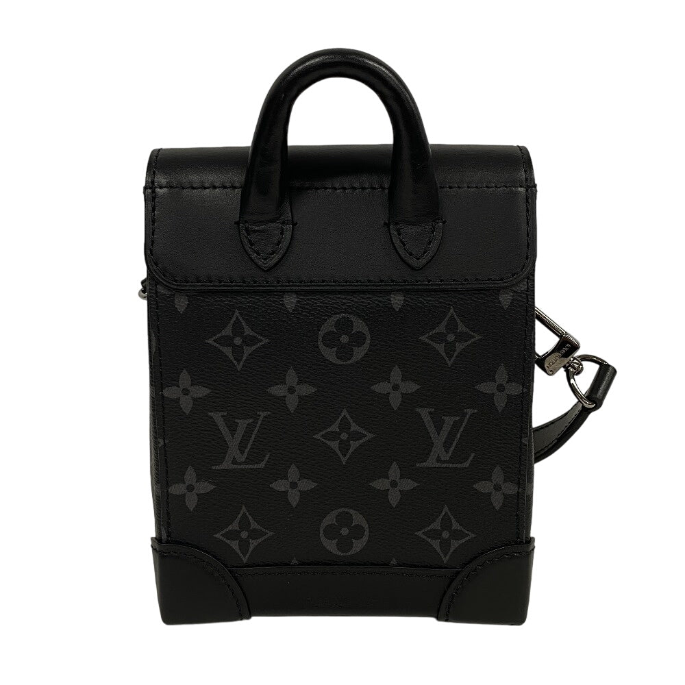 LOUIS VUITTON Shoulder Bag M82774 Monogram Eclipse black Monogram Eclipse Nano Steamer mens Used Authentic