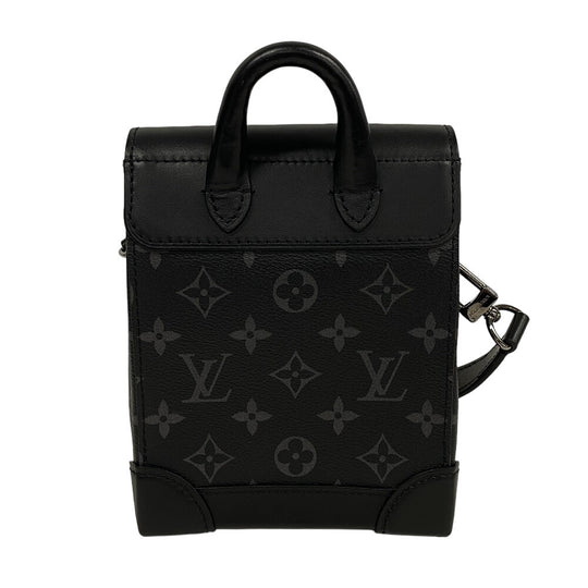 LOUIS VUITTON Shoulder Bag M82774 Monogram Eclipse black Monogram Eclipse Nano Steamer mens Used Authentic