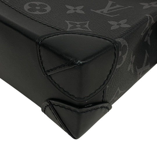 LOUIS VUITTON Shoulder Bag M82774 Monogram Eclipse black Monogram Eclipse Nano Steamer mens Used Authentic
