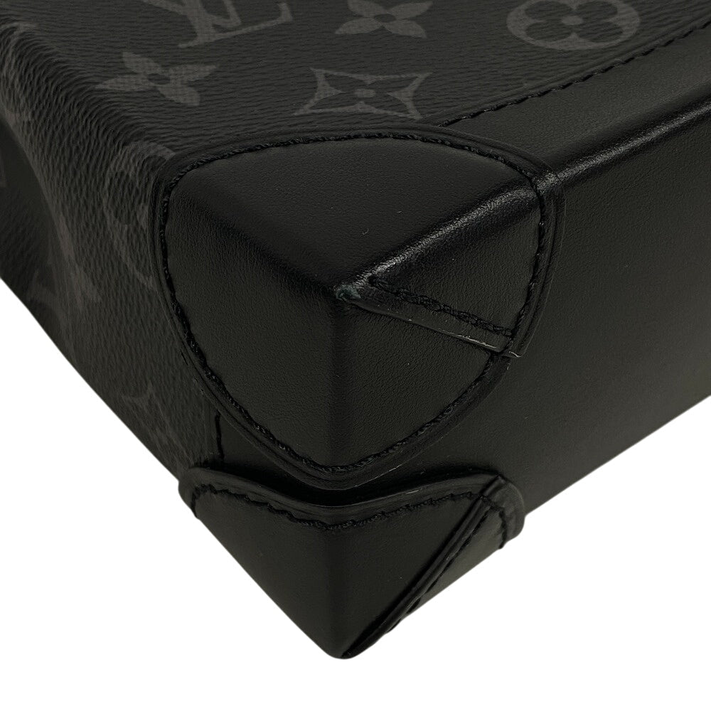 LOUIS VUITTON Shoulder Bag M82774 Monogram Eclipse black Monogram Eclipse Nano Steamer mens Used Authentic