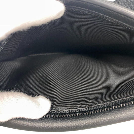LOUIS VUITTON Shoulder Bag M57081 Grain Calfskin Leather black LV Aerogram takeoff sling mens Used Authentic