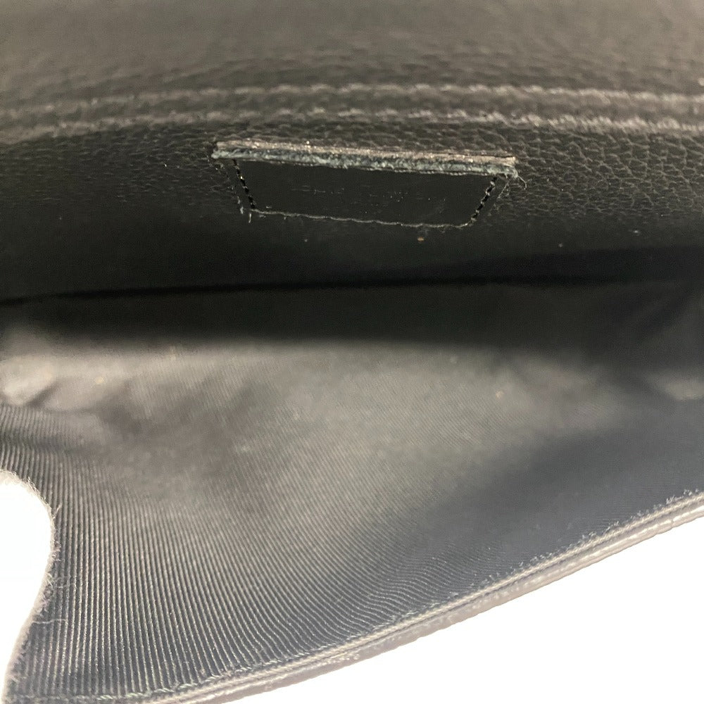 LOUIS VUITTON Shoulder Bag M57081 Grain Calfskin Leather black LV Aerogram takeoff sling mens Used Authentic