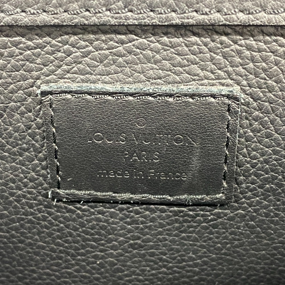 LOUIS VUITTON Shoulder Bag M57081 Grain Calfskin Leather black LV Aerogram takeoff sling mens Used Authentic