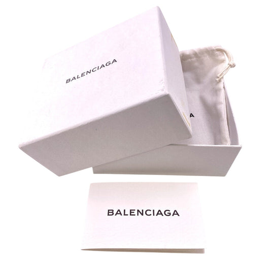 BALENCIAGA Tri-fold wallet 477455 leather Navy Classic mini unisex(Unisex) Used Authentic