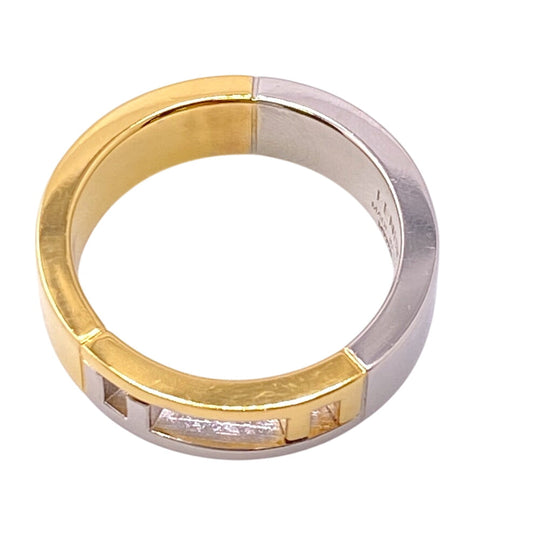 FENDI Ring Gold Plated gold unisex(Unisex) ‚r Used Authentic