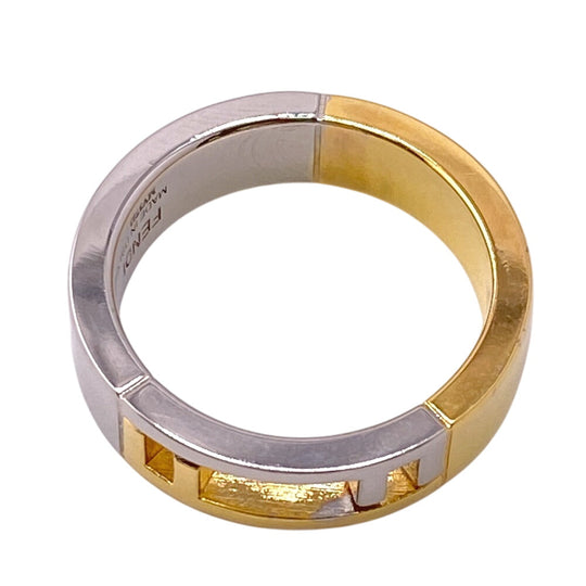 FENDI Ring Gold Plated gold unisex(Unisex) ‚r Used Authentic