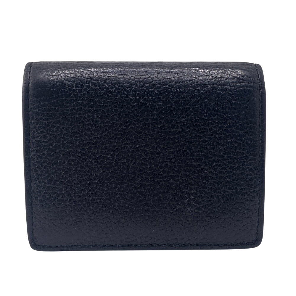 PRADA Bifold Wallet 1MV204 leather black Compact wallet Dyno Color unisex(Unisex) Used Authentic