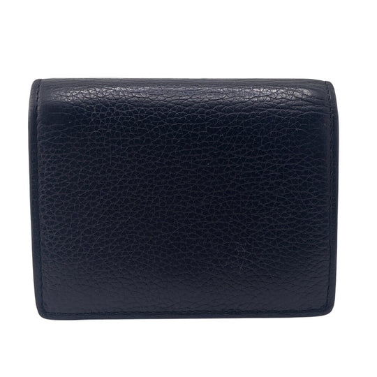 PRADA Bifold Wallet 1MV204 leather black Compact wallet Dyno Color unisex(Unisex) Used Authentic