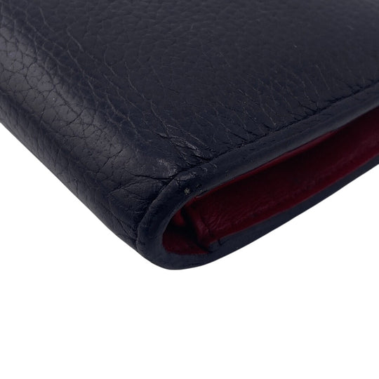 PRADA Bifold Wallet 1MV204 leather black Compact wallet Dyno Color unisex(Unisex) Used Authentic