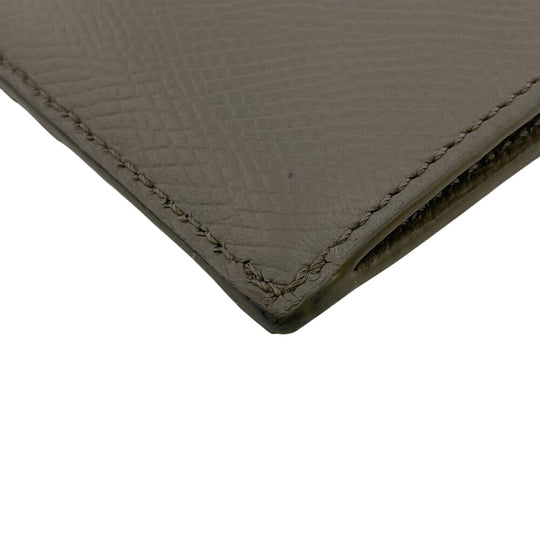 CELINE Card Case leather gray Fragment case Women Used Authentic