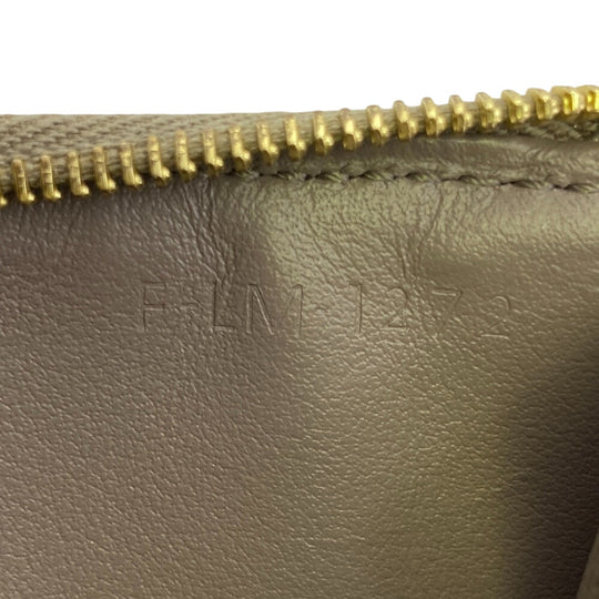 CELINE Card Case leather gray Fragment case Women Used Authentic