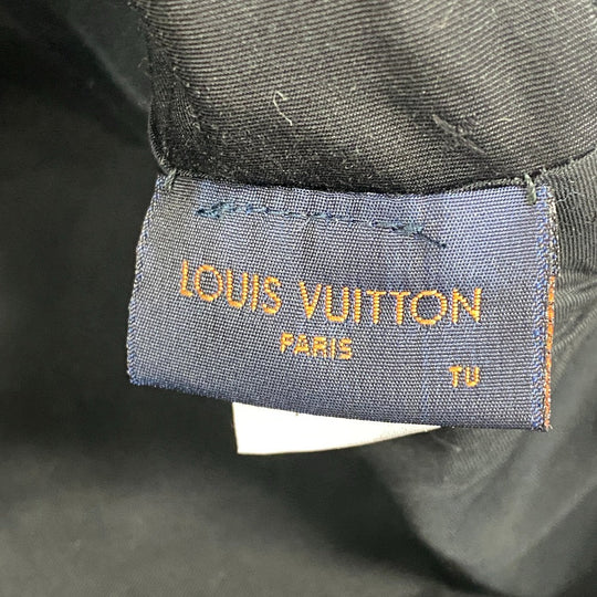 LOUIS VUITTON cap MP2334 lambskin Gray type Vuitton MP2334 Newsboy cap tie & diquill 1.0 mens Used Authentic