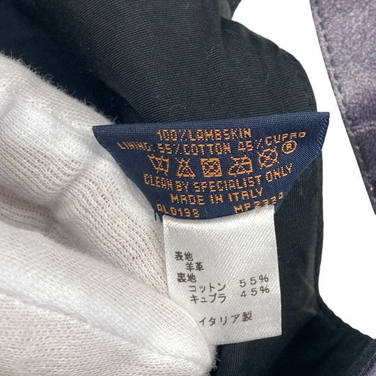 LOUIS VUITTON cap MP2334 lambskin Gray type Vuitton MP2334 Newsboy cap tie & diquill 1.0 mens Used Authentic